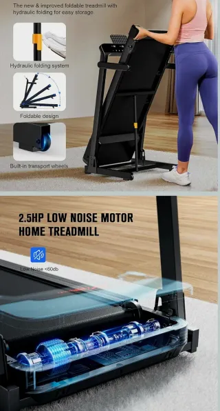 Cinta Correr Plegable 16 km/h Bluetooth APP