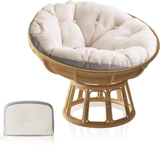 Cojín Papasan 120cm Beige/Gris