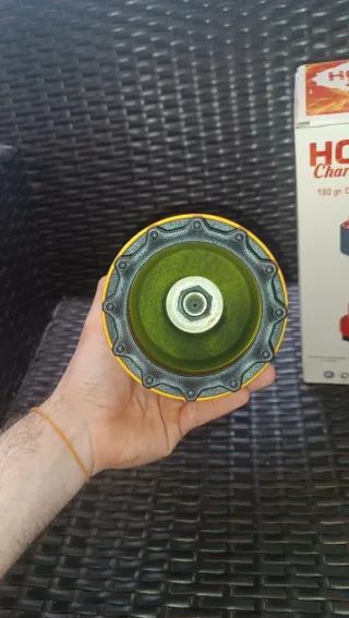 Fornello a gas giallo NUOVO