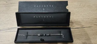 Bracciale Cesare Paciotti 4us Uomo Nero Argento