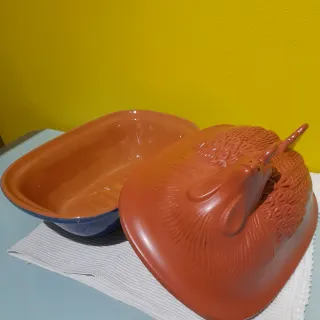 Pentola in terracotta per pollo
