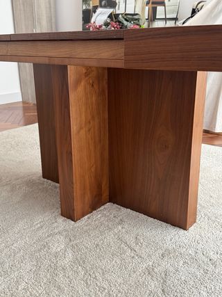 Mesa comedor extensible madera