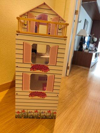 Casa de muñecas de madera 4 pisos