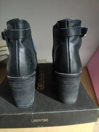 Botines Mujer Libertae piel Negro