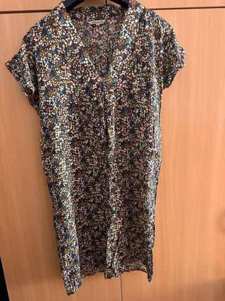 Vestido estampado flores Natura Talla M