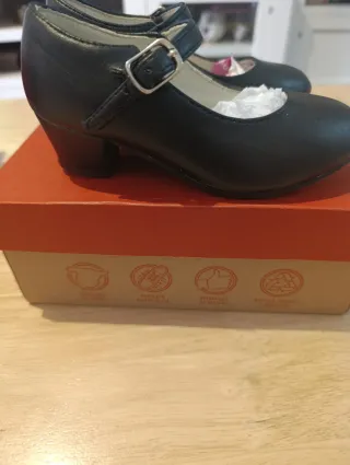 Zapatos Flamenca Niña Negros