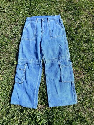 Pantalones vaqueros cargo anchos