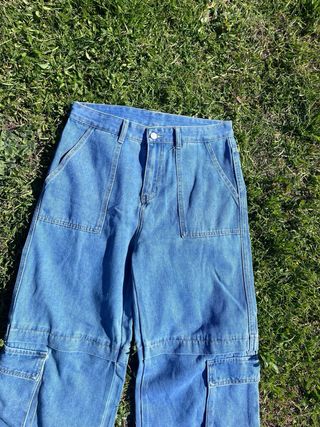 Pantalones vaqueros cargo anchos