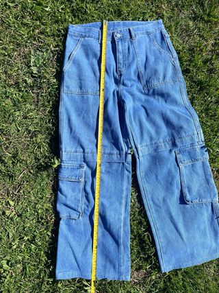 Pantalones vaqueros cargo anchos