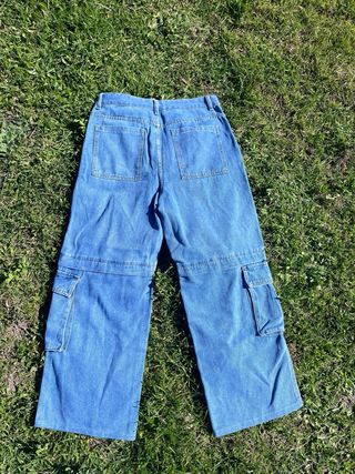 Pantalones vaqueros cargo anchos