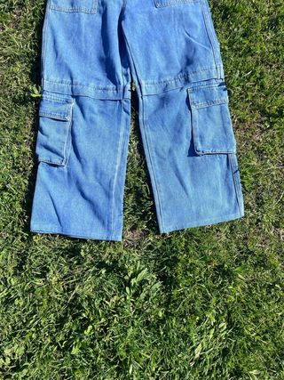 Pantalones vaqueros cargo anchos