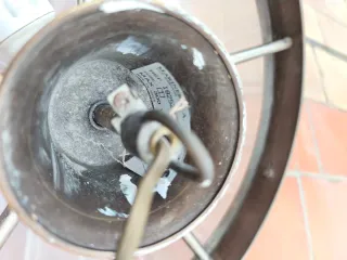 Aplique de latón y cristal