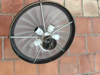 Aplique de latón y cristal