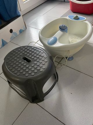 Masajeador de pies profesional y taburete