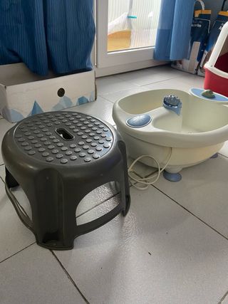 Masajeador de pies profesional y taburete