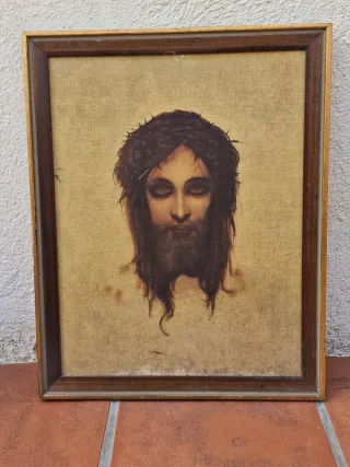 Cuadro de Jesús con corona de espinas