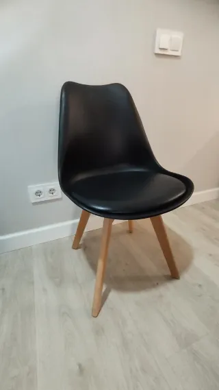 6 Sillas de Comedor Negras