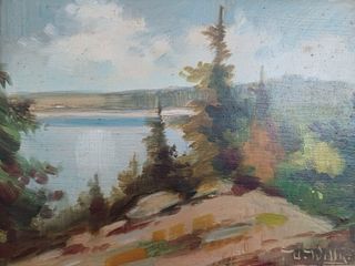 Cuadro Óleo Paisaje ingles Antiguo