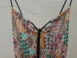 Vestido estampado étnico T 36. Medidas en descripc