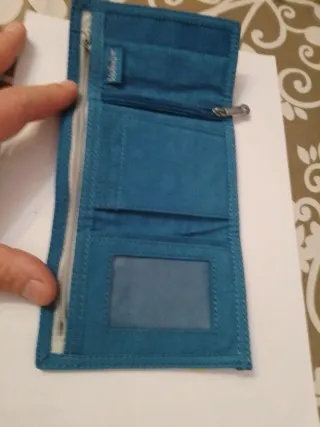 Portafoglio Kipling tessuto blu