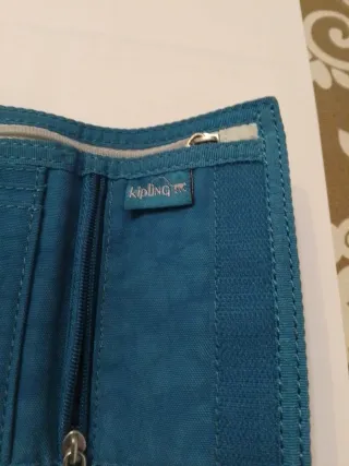 Portafoglio Kipling tessuto blu