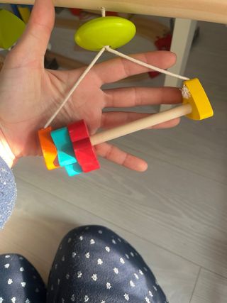 Gimnasio actividades bebé madera