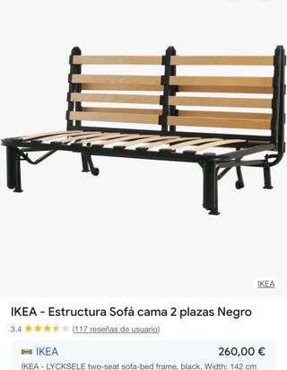 Base divano letto Ikea 1,40 x 1,80 Licksele lovás