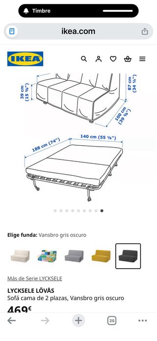 Base divano letto Ikea 1,40 x 1,80 Licksele lovás