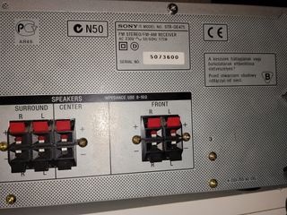 Amplificador y Radio Sony Plata