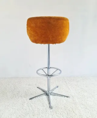 Taburete giratorio Space Age. Vintage, 70s.