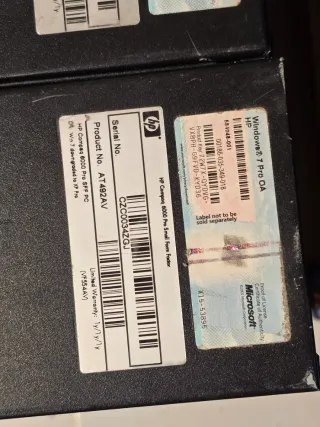 Lote 2 Ordenadores HP Compaq 6000 Pro SFF