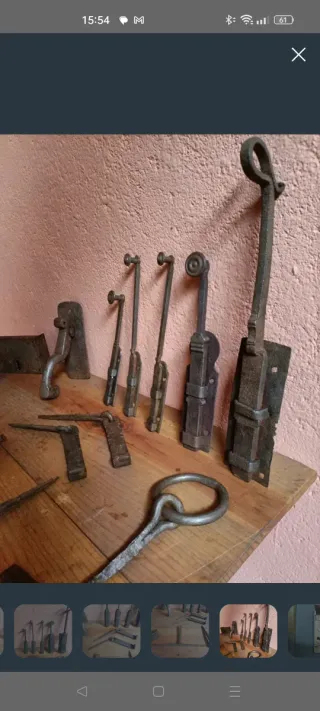 Cierres antiguos de hierro forjado