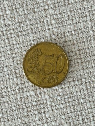 Moneda 50 céntimos 2001 Francia (La Semeuse)