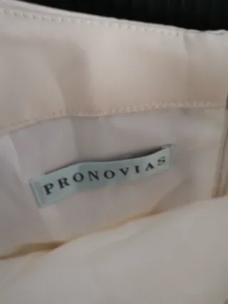 Vestido de Novia Beige/Blanco