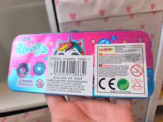 Juguete de agua unicornio con anillas