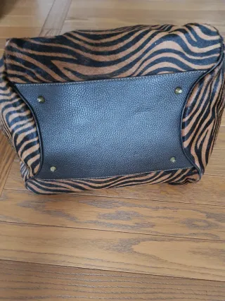 Borsa in cavallino zebrata