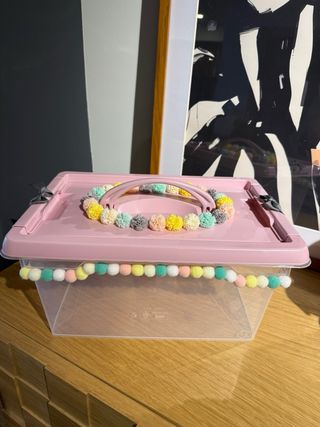 Caixa organizadora DIY tons pastel