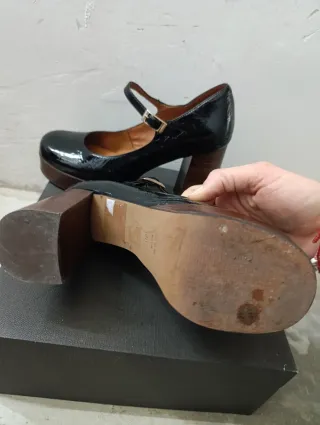 Zapato Mary Jane charol negro