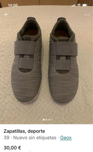 Zapatillas Geox grises talla 39