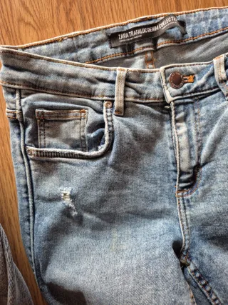 Lote 2 Pantalones Vaqueros Zara/Stradivarius-T.36