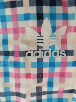 Camisa larga Adidas cuadros multicolor
