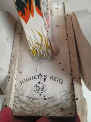 Gallina de madera antigua con ruedas Juguetes REIG