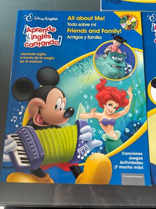 Libros y CDs Aprende Inglés Cantando Disney