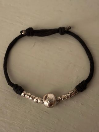 Bracciale Dodo nero e argento