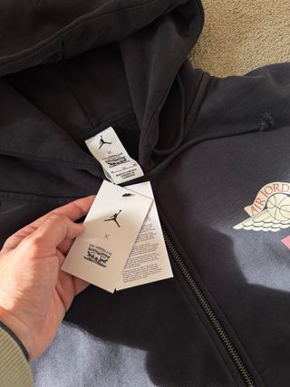 Jordan x Levi's Full Zip Hoodie Cinza/Rosa