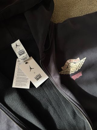 Jordan x Levi's Full Zip Hoodie Cinza/Rosa