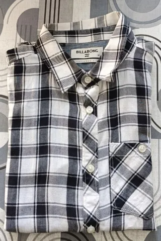 Camisa cuadros m corta  niño Billabong Talla 12
