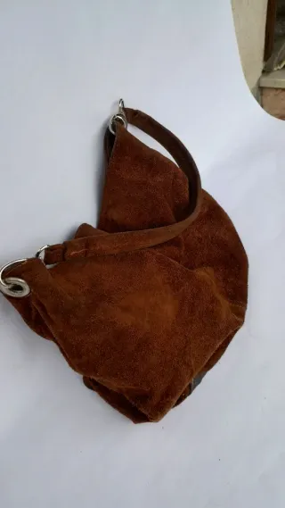 Borsa in camoscio marrone