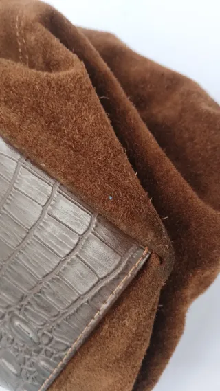 Borsa in camoscio marrone