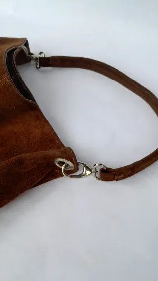 Borsa in camoscio marrone